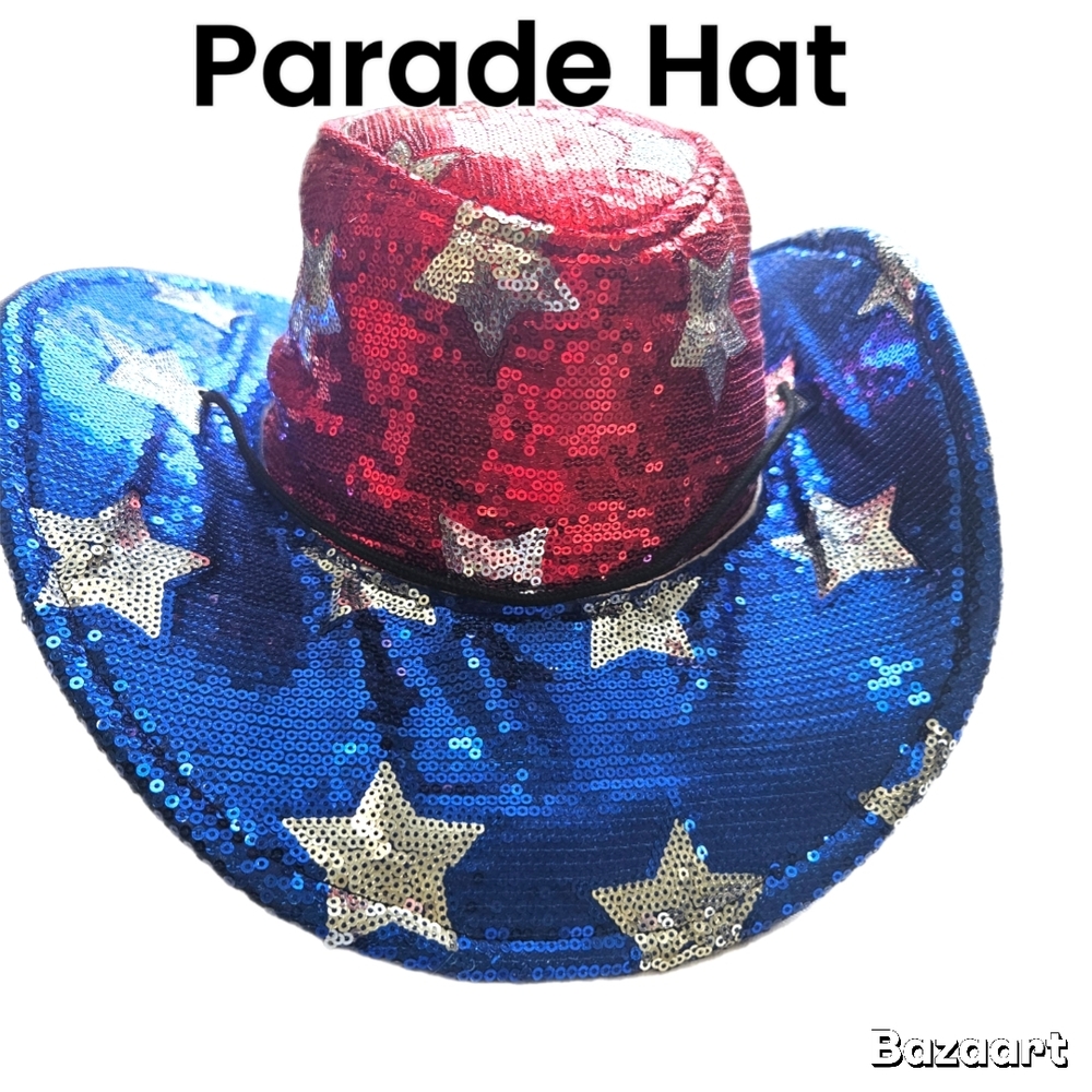 Unisex Sequin Star Parade Hat